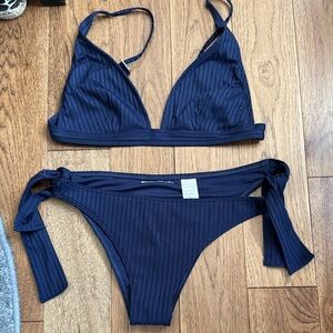 Abercrombie & Fitch Navy Bikini Set